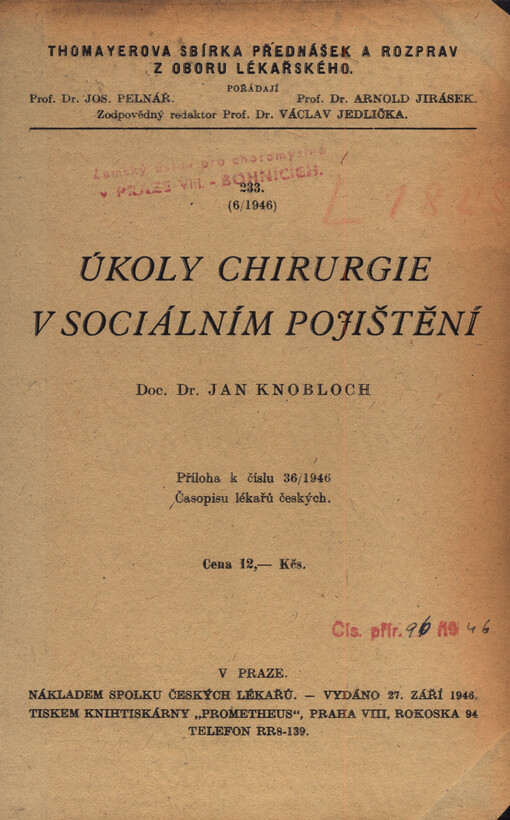 Úkoly chirurgie v sociálním pojištění