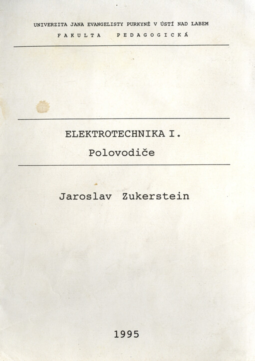 Elektrotechnika. I., Polovodiče