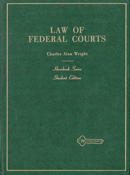 The law of federal courts