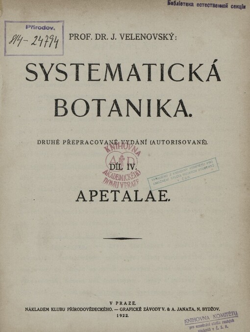 Systematická botanika