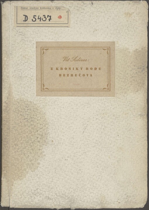 Z kroniky rodu Bezručova