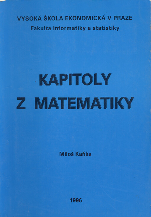 Kapitoly z matematiky