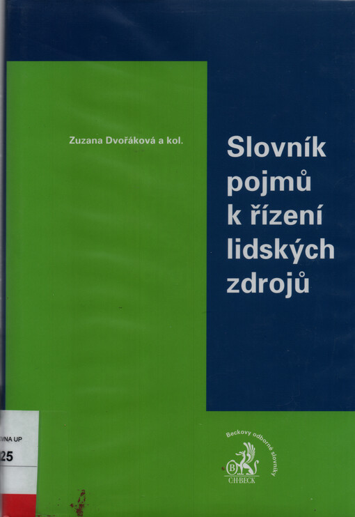 Slovník pojmů k řízení lidských zdrojů
