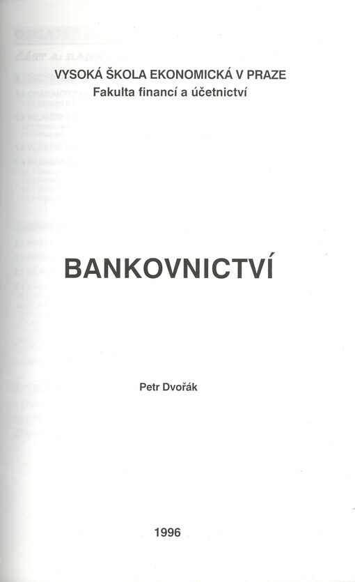 Bankovnictví