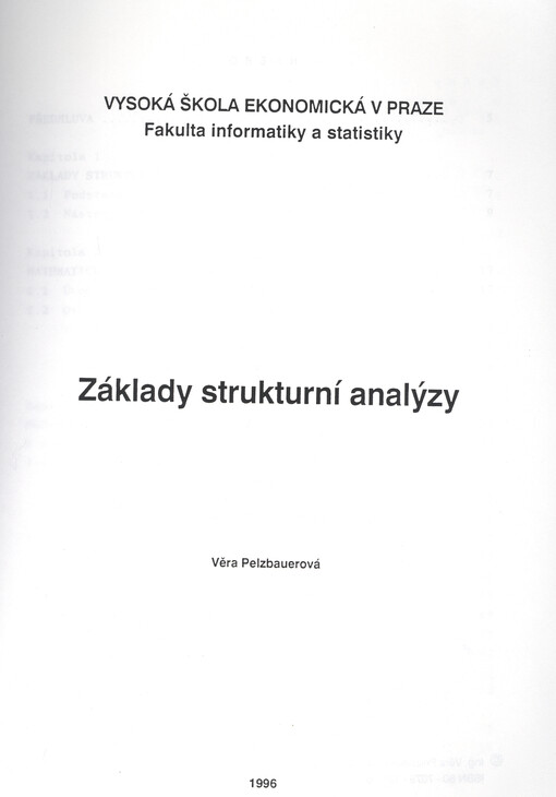 Základy strukturní analýzy