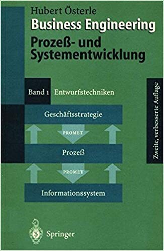 Business Engineering. Proze - Und Systementwicklung: Band 1: Entwurfstechniken (German Edition)