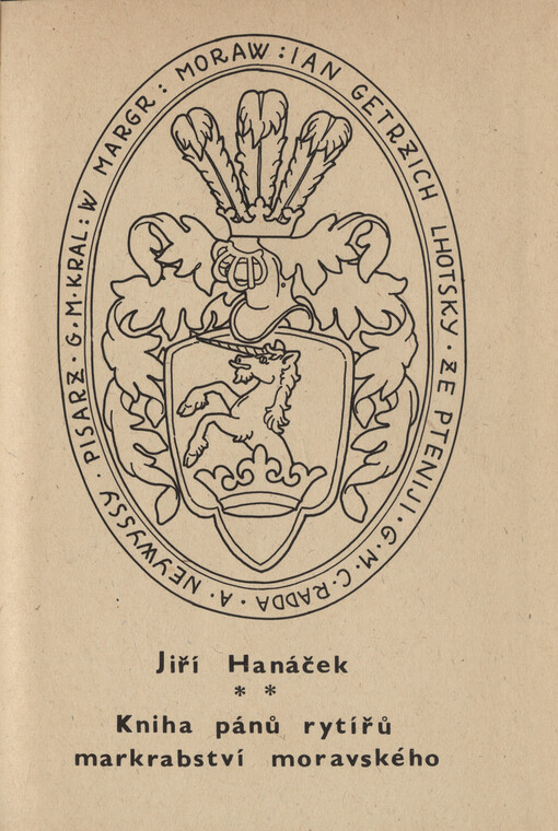 Kniha pánů rytířů markrabství moravského