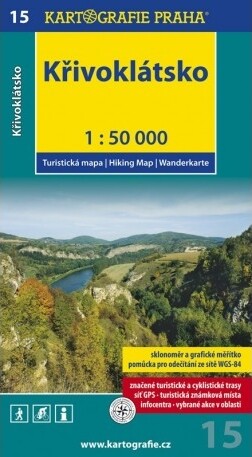 Křivoklátsko turistická mapa 1:50 000