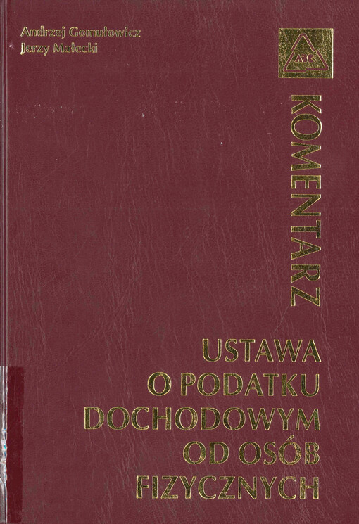 Ustawa o podatku dochodowym od osób fizycznych : komentarz