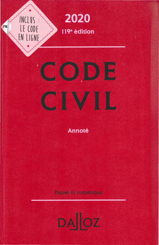 Code civil : annoté