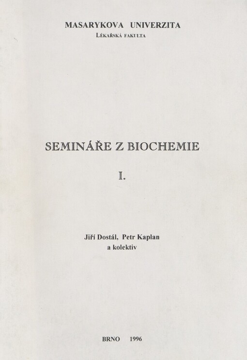 Semináře z biochemie I