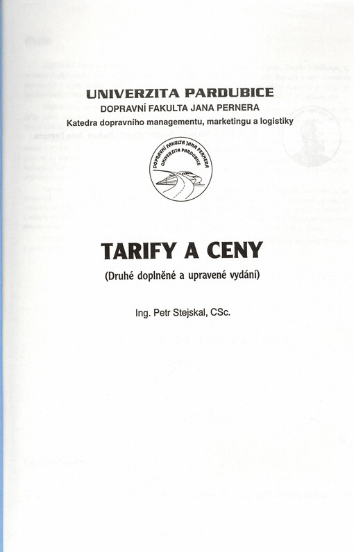 Tarify a ceny
