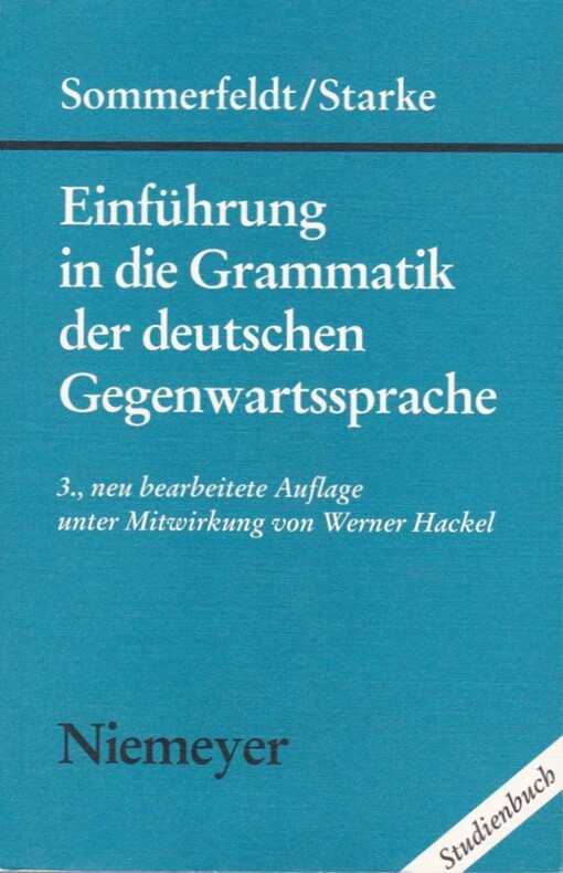 Einführung in die Grammatik der deutschen Gegenwartssprache.