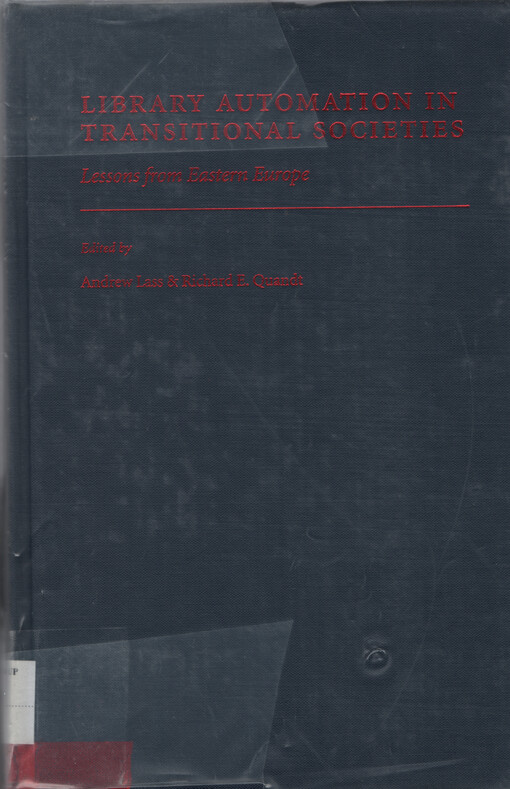 Library automation in transitional societies : lessons from Eastern Europe