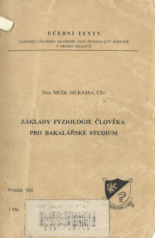 Základy fyziologie člověka pro bakalářské studium