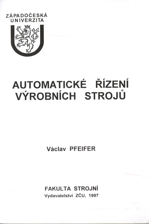 Automatické řízení výrobních strojů