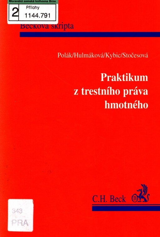 Praktikum z trestního práva hmotného