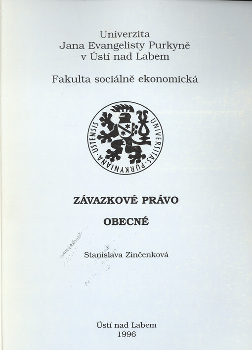 Závazkové právo obecné