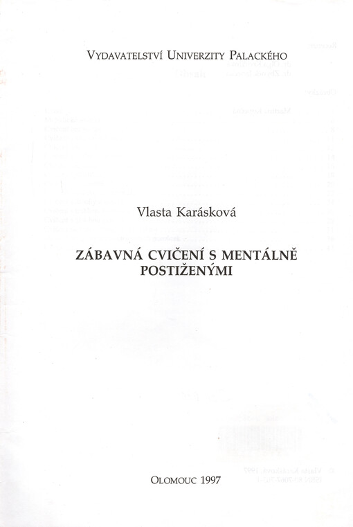 Zábavná cvičení s mentálně postiženými