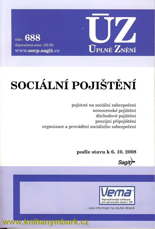 ÚZ č. 688 Sociální pojištění; Úplné znění předpisů