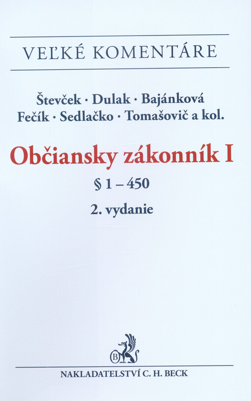 Občiansky zákonník : komentár