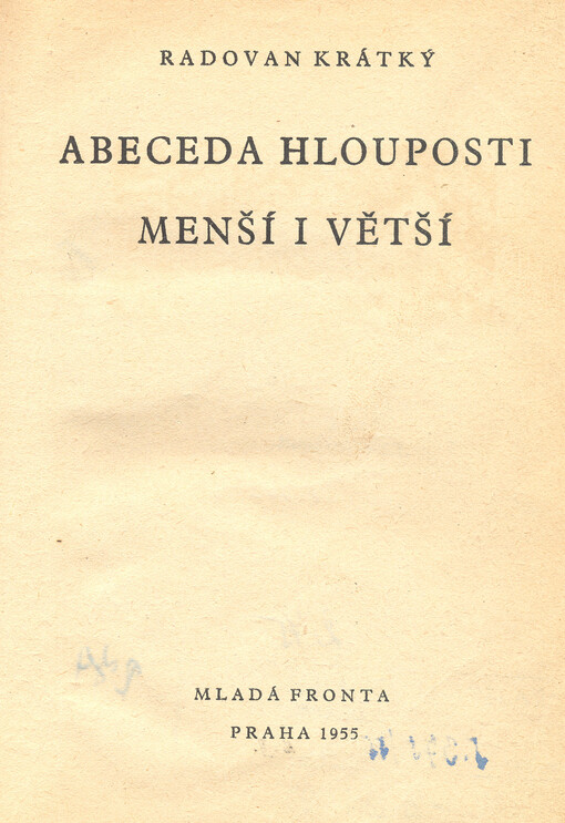 Abeceda hlouposti menší i větší