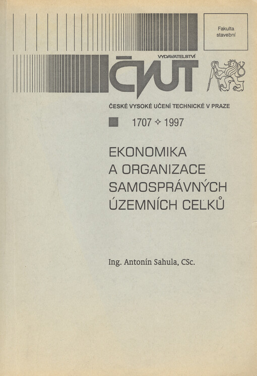 Ekonomika a organizace samosprávných územních celků