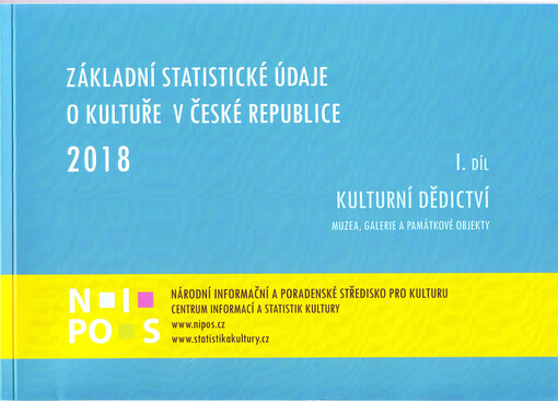 Základní statistické údaje o kultuře v České republice 2018. I. díl, Kulturní dědictví - muzea, galerie a památkové objekty