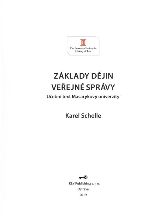 Základy dějin veřejné správy : učební text Masarykovy univerzity