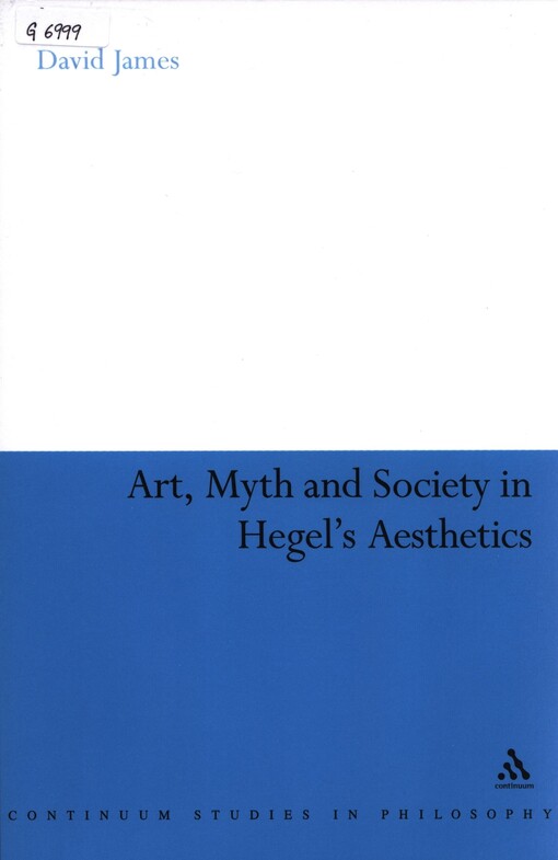 Art, myth and society in Hegel's aesthetics
