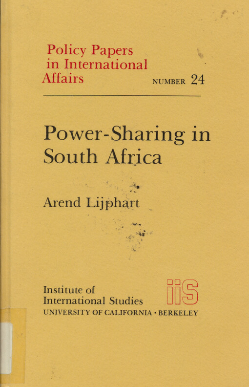 Power-sharing in South Africa
