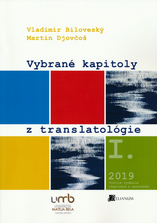 Vybrané kapitoly z translatológie. I