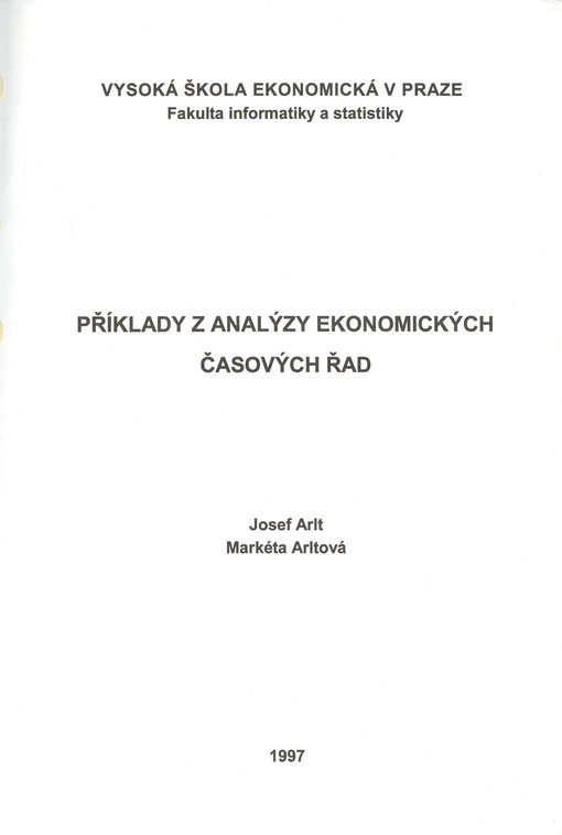 Příklady z analýzy ekonomických časových řad