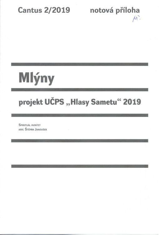 Mlýny : projekt UČPS 