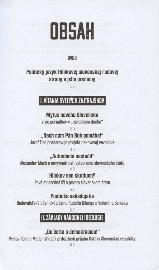 Ľudácka čítanka : sila propagandy, propaganda sily