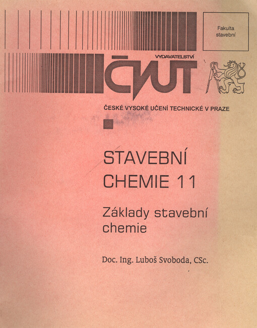 Stavební chemie 11 : základy stavební chemie