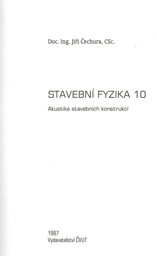 
  Stavební fyzika 10
  