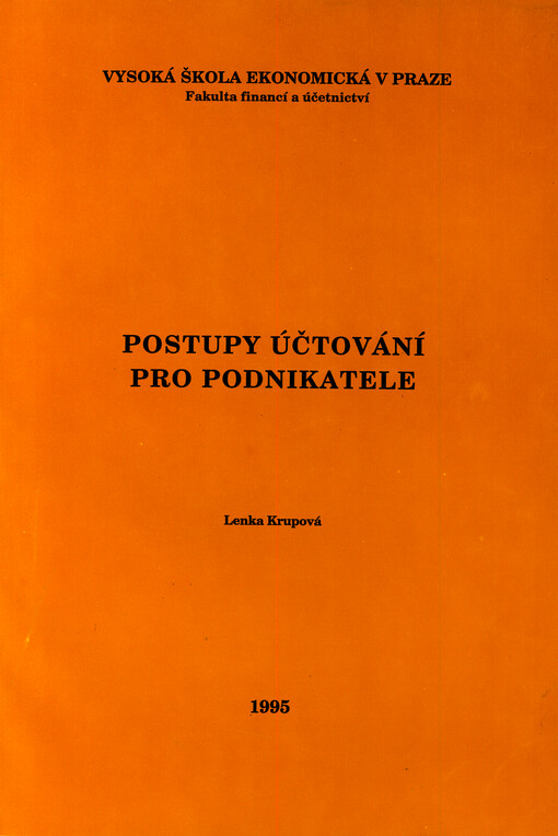 Postupy účtování pro podnikatele