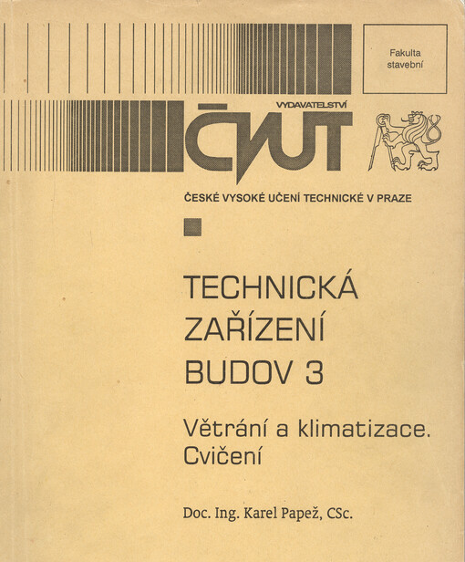 Technická zařízení budov 3 : větrání a klimatizace : cvičení