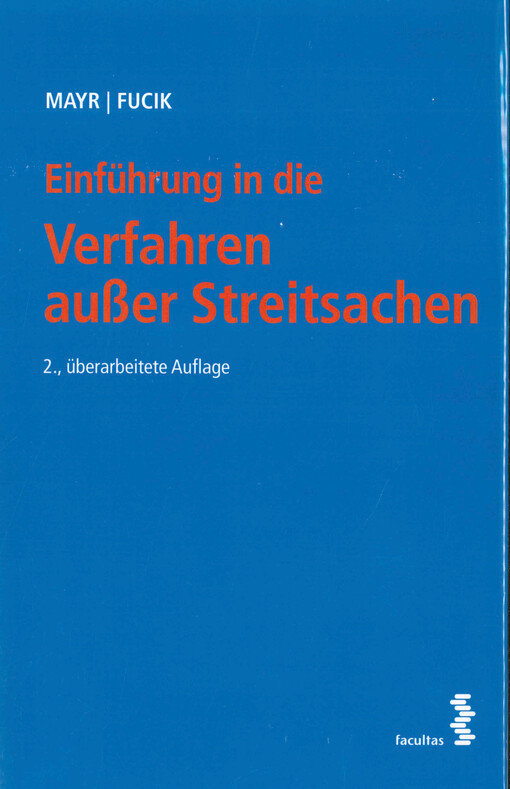 Einführung in die Verfahren außer Streitsachen