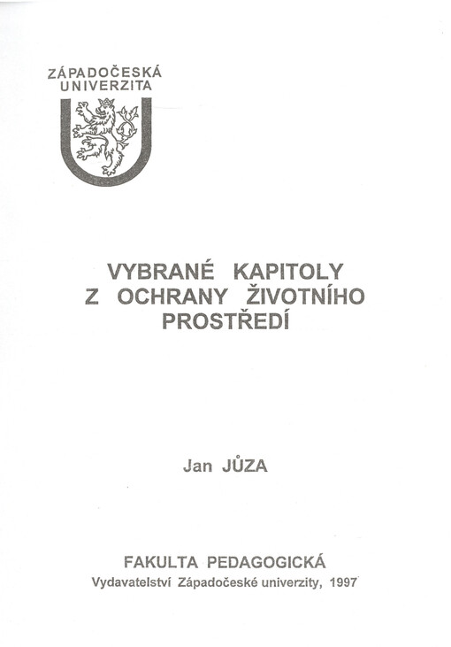 Vybrané kapitoly z ochrany životního prostředí
