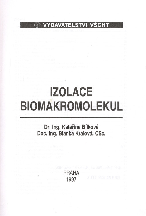 Izolace biomakromolekul