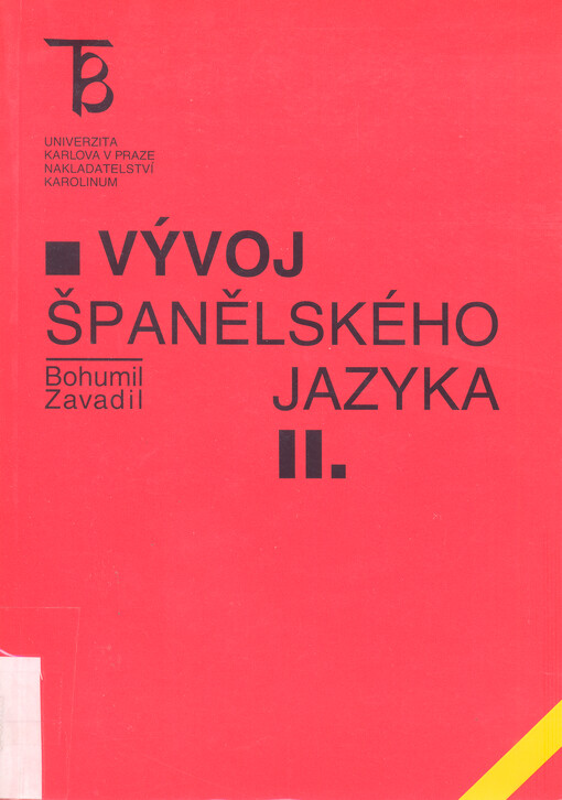 Vývoj španělského jazyka. II., sv. 2