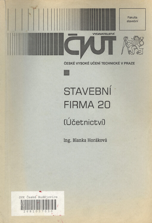 Stavební firma 20 : (účetnictví)