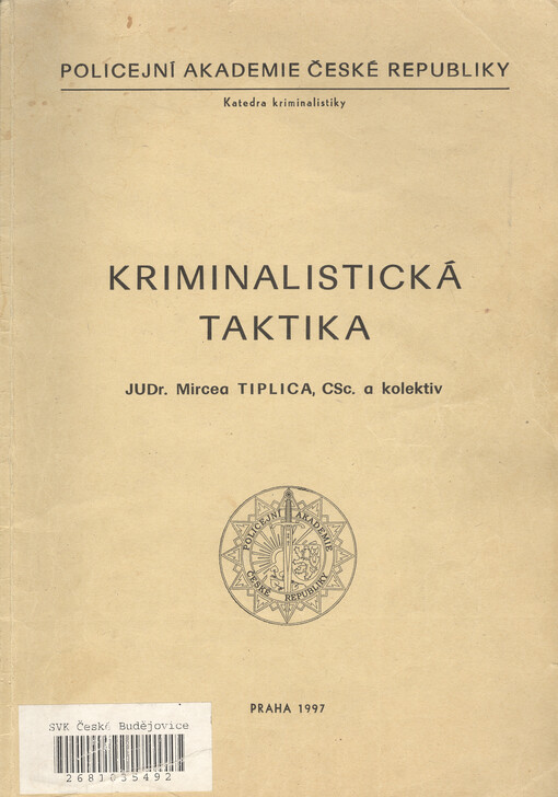 Kriminalistická taktika