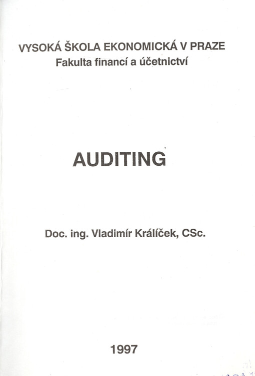 Auditing