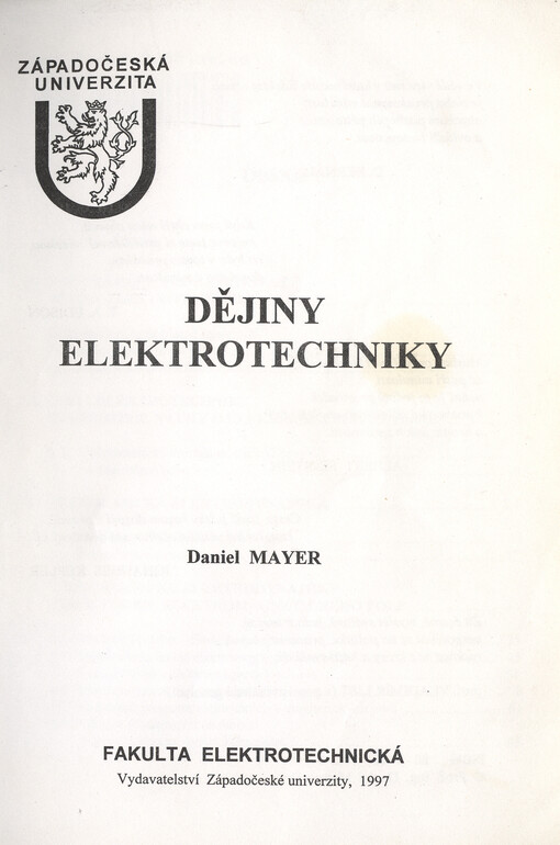 Dějiny elektrotechniky
