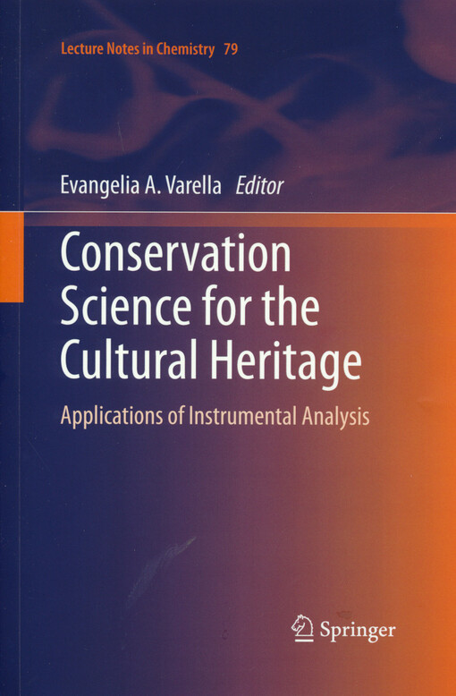 Conservation science for the cultural heritage : applications of instrumental analysis