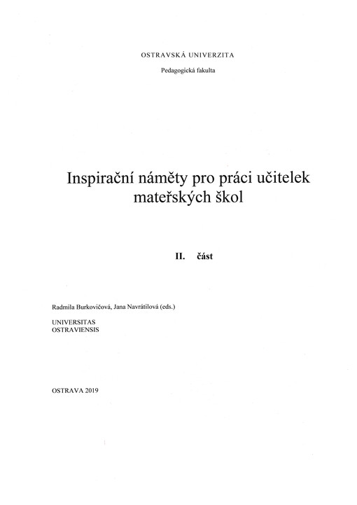 Inspirační náměty pro práci učitelek mateřských škol