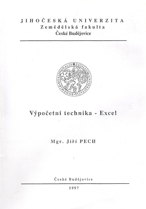 Výpočetní technika - Excel